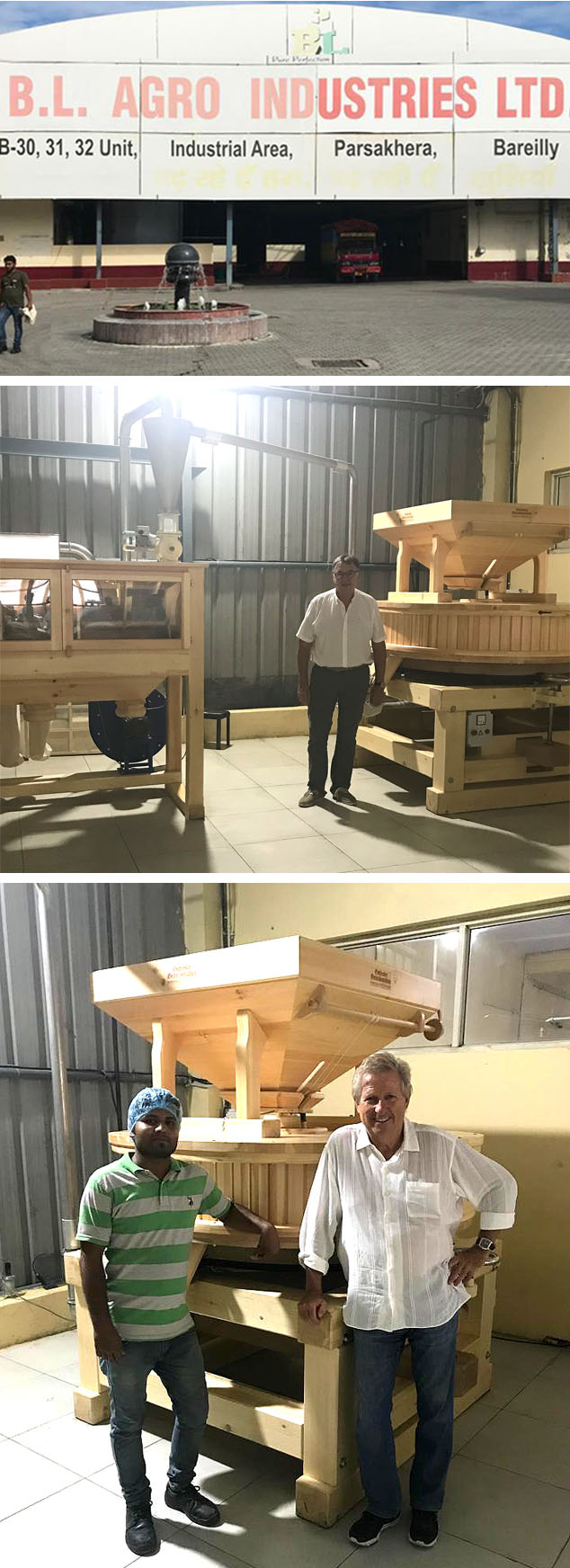 Osttiroler Getreidemühle bei Agro Industries in Indien