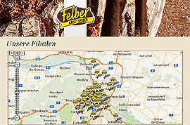 B&auml;ckerei Felber mit &uuml;ber 50 Filialen in &Ouml;sterreich